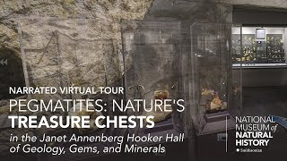 Narrated Virtual Tour Janet Annenberg Hooker Hall of Geology Gems and Minerals – Pegmatites [upl. by Llyrehc509]