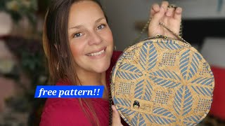 Free Pattern Sewing Series BEGINNER Friendly Circle Bag from Sallie Tomato Full Sewing Tutorial [upl. by Akiem]