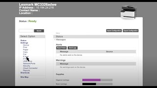 Lexmark—Configuring the email SMTP settings using the Embedded Web Server [upl. by Ceevah121]