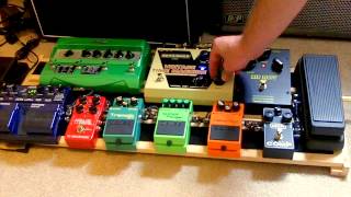 Pedal Board Demonstration  August 2012 updated demo link in description [upl. by Nnaillek]