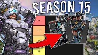 The ULTIMATE Season 15 Legend Tier List Pro Player  Apex Legends [upl. by Belter]