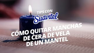 Aprende a eliminar manchas de cera de vela con este fácil truco [upl. by Sibilla320]