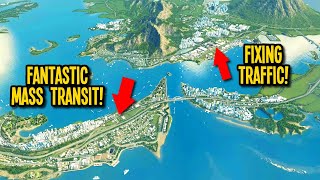 How I Fixed My Citys Traffic Nightmare in Cities Skylines [upl. by Aniroc]