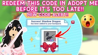 New CODE In Adopt Me😱✨MUST REDEEM THIS NOW BEFORE ITS TOO LATE🤑🔥 THIS IS SO AWESOME adoptme [upl. by Pagas]