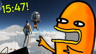 3D Getting Over It Speedrun Only Up [upl. by Airdnat]