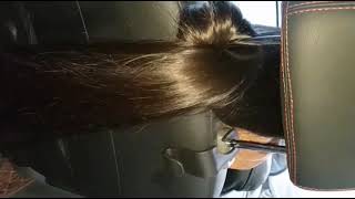 hairplay in car😱😱😱😱 bun hair hairstyles haircare hairplay hairlove haircaretips [upl. by Yliram]