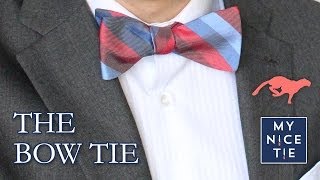 How to Tie a BOW TIE quickreview  How to Tie a Tie with a Freestyle Bow easy [upl. by Kcirdle]