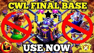 TH15 FIRST TIME WORID RANK BASE  Th15 War Base  Th15 Base Link clash of clans [upl. by Donnenfeld410]