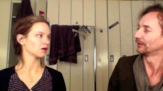 Hilary Hahn and Hauschka talk Pt 4 Percussion [upl. by Oigroeg]