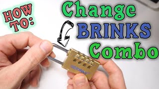 How to Change Pass Code Combo on Brinks Combination Lock [upl. by Ellinad163]