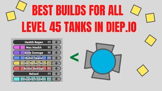 Diepio BEST Builds For ALL Level 45 Tanks [upl. by Lohner407]