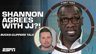 Shannon Sharpe AGREES with JJ Redick for the 1st time in First Take HISTORY ⁉️🤯 [upl. by Alliuqal]