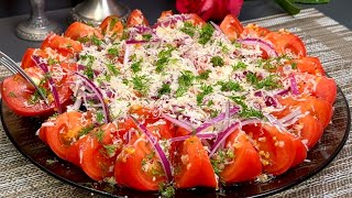 Das einfachste Rezept für leckersten Tomaten 🍅Toller Salat in 5 Minuten [upl. by Iila]