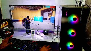 Ryzen 5 5600g🌲 Without graphics card 🔥BRRANKED FPS 🤯test free fire gameplay handcam freefire [upl. by Waki]