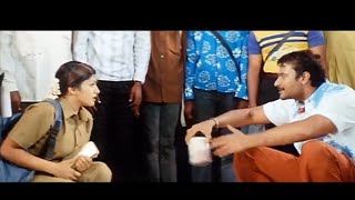 Darshan and Radhika Playing Betting Game In Road  Anatharu Kannada Movie Comedy Scene [upl. by Arret]