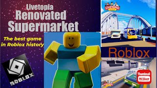 Livetopia renovated supermarket Roblox gameplay [upl. by Esadnac]