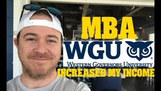 Western Governors University MBA Review Increased Income [upl. by Earahc948]