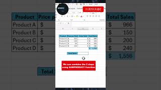 Excel SUMPRODUCT Function [upl. by Asikal]