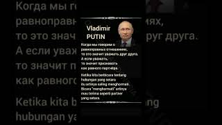 Vladimir Putin 4  Deep Thoughts  IndonesianEnglishRussian quoterusiaindonesia motivation [upl. by Yluj588]