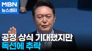 공정·상식 기대 안고 출범…독선에 추락 MBN 뉴스센터 [upl. by Eronel]