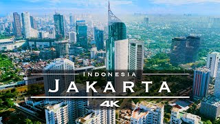 Jakarta Indonesia 🇮🇩  by drone 4K [upl. by Dlanor]