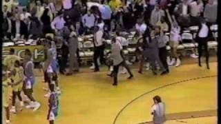 Georgia Tech  LSU 1990 Basketball  Dennis Scott 3Pointer [upl. by Retlaw542]