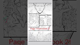 Uncolored sneak peek at Book 2’s first page ComicBook Sketch IndieComics drawing booktok fyp [upl. by Kellda]