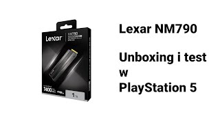 Lexar NM790  Dodatkowy 1TB miejsca w Play Station 5 subskrybuj [upl. by Enoed]