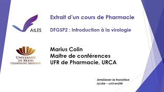 Extrait dun cours de pharmacie  Introduction à la virologie [upl. by Sumetra277]