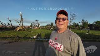 572024 Bartlesville Barnsdall OKTornado damage and sots with Barnsdall tornado survivors [upl. by Satsoc]