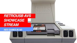 RetroUSB AVS Console Showcase  NES games in HD [upl. by Anchie]