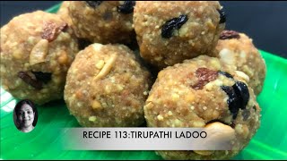 Tirupati Ladoo recipe  Recipe 113Boondi ladduTirupati ladduHow to make Tirupati Laddu [upl. by Wojcik]