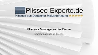 Plissee  Montage mit Halteclips an der Decke [upl. by Jacquette]