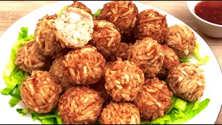 Crispy Shrimp Balls  Dim Sum Appetizer 酥脆虾球点心 [upl. by Fiertz27]