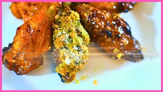 EASY Air Fried PARTY WINGS  4 Different FLAVORS HOMEMADE RANCH DRESSING RECIPE Family Meal Prep [upl. by Devaj]