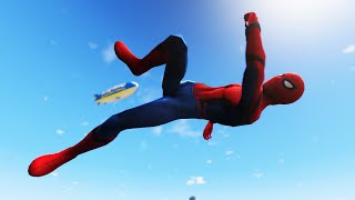 GTA 5 SPIDERMAN RAGDOLL FAILS 2 [upl. by Tlok]