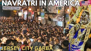 Navratri Celebration in America 🇺🇸  Jersey City Garba 2024  Sheri Garba in USA [upl. by Iong]