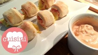 Pizzabrötchen amp Snack Rolls mit Knoblauchdip selber machen  Rezept wie vom Lieferservice  CUISINI [upl. by Whallon711]