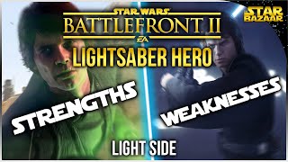 Lightsaber Hero Strengths And Weaknesses Light Side  Star Wars Battlefront 2 Tips [upl. by Phene]