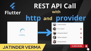 Rest API Call with http and Provider in Flutter [upl. by Gasser]