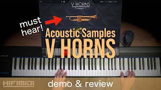 Acoustic Samples  V Horns  Demo amp Review [upl. by Eyllek894]