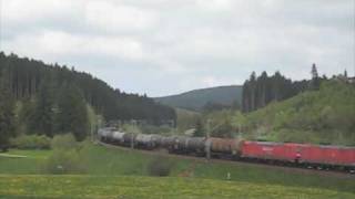 Umleitergüterzüge auf der Schwarzwaldbahn  Redirected Freight Trains on the Black Forest Train [upl. by Kara-Lynn]