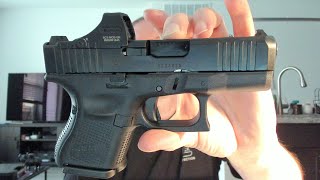 USA Glock 26 MOS is Finally Here  Holosun SCS 100 cowitness wstock sights [upl. by Sherj]