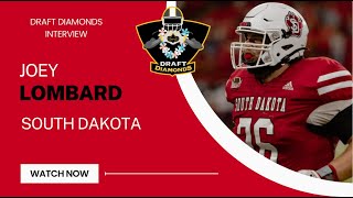 Joey Lombard OL South Dakota  2025 NFL Draft Prospect Zoom Interview [upl. by Yenial]