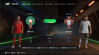 morocco vs portugal ea sport 25 hbatx [upl. by Erminna]