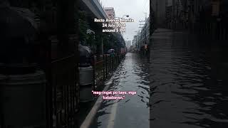 Recto Avenue Manila  24 July 2024 carina manilaupdate flood carinaph manilaphilippines [upl. by Matty]