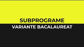 Subprograme variante bacalaureat informatica Limbajul C [upl. by Franci]