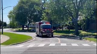 Oshawa Fire Services Rescue 21 Responding [upl. by Marino]