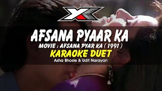 Afsana Pyar Ka Karaoke  Duet [upl. by Ijies74]