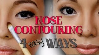 4 EASY Ways to Contour the NOSE [upl. by Ynohtnaeoj]